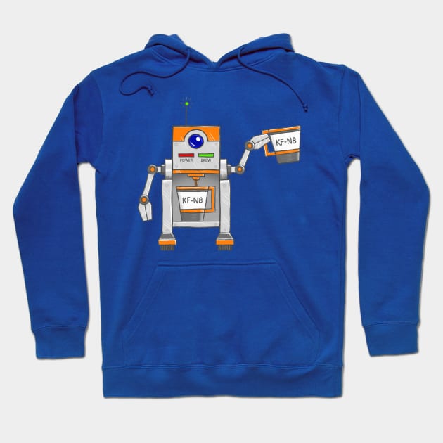 Coffee Droid KF-N8 Hoodie by danchampagne